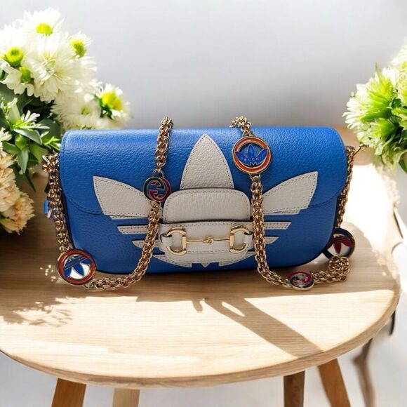 Gucci & Adidas Limited Horsebit Shoulder Bag - Picture 1 of 15